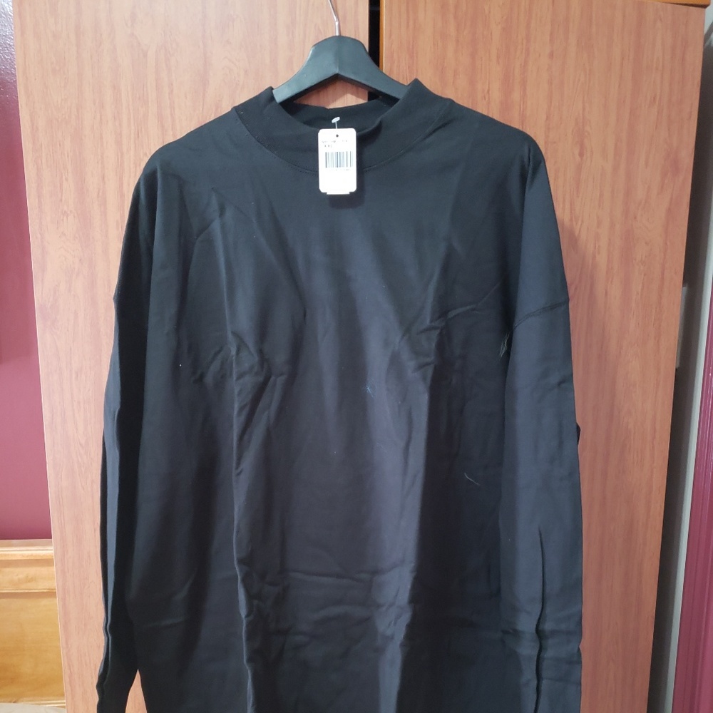 Men's Cottton Performance Mock Neck Long Sleeve